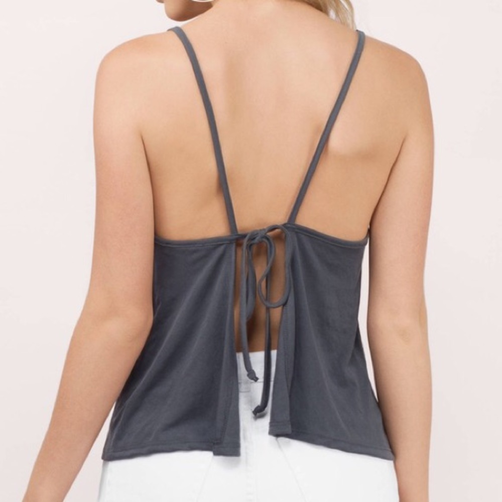 Tobi Danielle Open Back Tie Tank Top